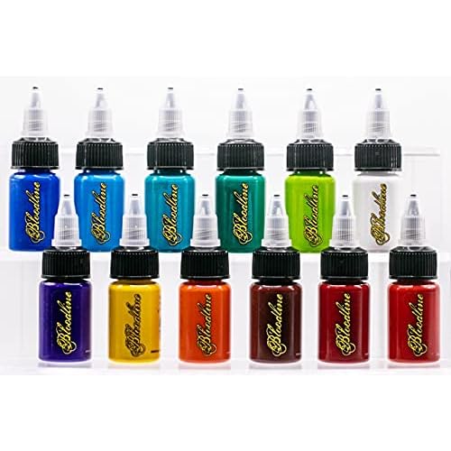 Bloodline Tattoo Ink 12 Color Set - 1/2 oz (15 ml)