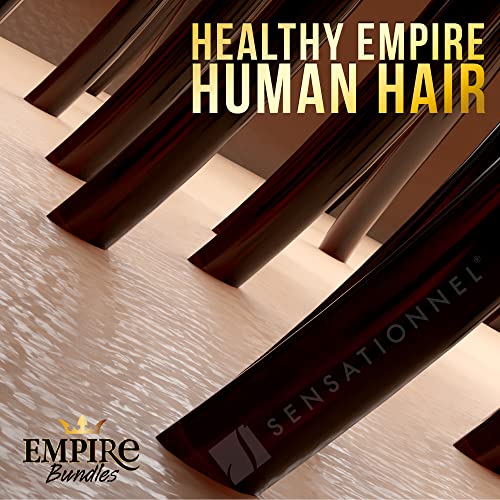 Sensationnel Empire Bundles- Straight 10a Tangle Shed Free Human Hair for Weaving and Sew in Styles - 1 pack (18 inch, NATURAL)