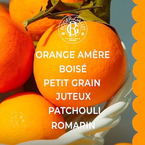Roger&Gallet Beneficial Women Perfume 100 ml - Regressive & Reassuring Fragrance - Parfum Femme with Juicy Citrus, Natural Orange Essence - Perfumes for Women - Energizing Properties - Bois d'Orange