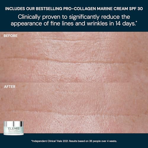 ELEMIS Pro-Collagen North Stars | Cleansing Balm & Marine Cream SPF 30 | Anti-Aging Skincare Duo, Hydrating Face Cleanser & Moisturizer Luxury Gift Set