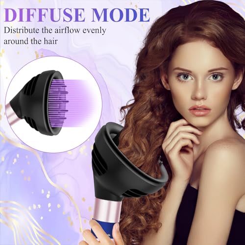 Diffuser Attachment for Dyson Airwrap, Wave Curl Diffuser With Dome Diffuse Dual Mode Attachment Compatible With Airwrap HS01/05/08, Replacement Part for No.974149-01 for Curly Coily Wavy Hair