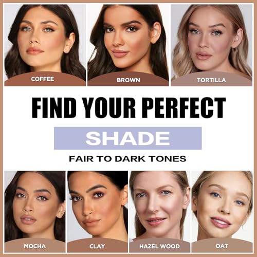 FOCALLURE Cream Contour Stick, Matte Bronzer Stick, Professional Face Shaping & Contouring Stick Makeup, Easy to Apply with Buildable Coverage, Long Lasting & Sweatproof, MOCHA