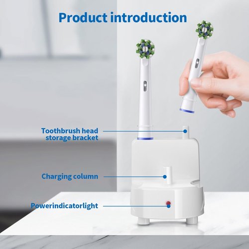 Wall Charger for Philips Sonicare Electric Toothbrush, Wireless Electric Toothbrush Wall Charger for HX6100 /HX3000 /HX6000 /HX8000 /HX9000, IPX7 Waterproof