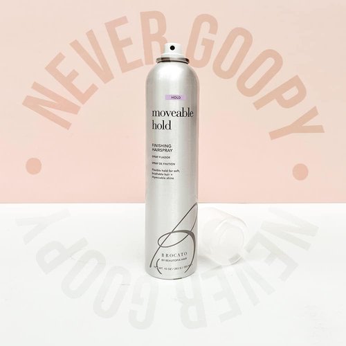 Brocato Moveable Hold Finishing Hairspray (50% VOC), 10oz | Exceptional Control and Brilliant Finish | For All Hair Styles