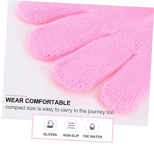 2pcs Quick Drying Five-Finger Hair Drying Gloves Super Absorbent Water Wipe Gloves for Boys and Girls Quick Absorption Lightweight and Compact Design for Travel