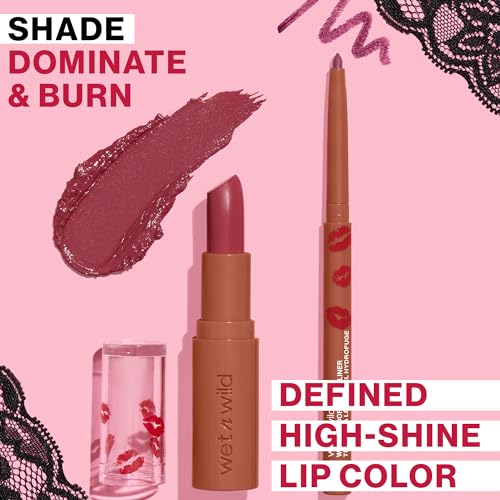 wet n wild Date Or Dominate Lipstick & Liner Set - Dominate And Burn