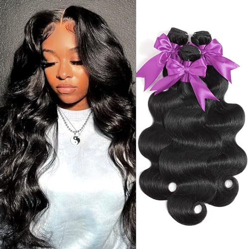 12A Human Hair Bundles 26 26 26 Inch Body Wave Bundles Human Hair 100% Unprocessed Brazilian Virgin Weave 3 Bundles Deals