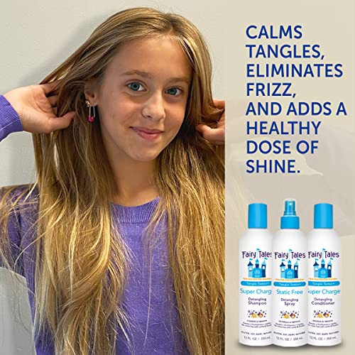 Fairy Tales Tangle Tamer Detangling Shampoo for Kids - Ultra Moisturizing and Anti Frizz Protection - Paraben Free, Sulfate Free - 12 Oz