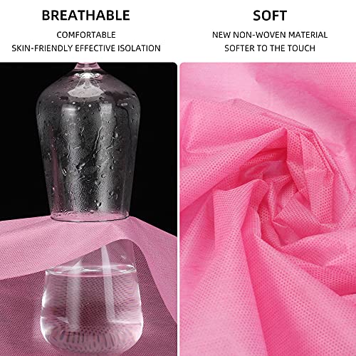 20PCS Massage Table Sheets Disposable Non Woven SPA Bed Cover Breathable Polypropylene Fabric 31" x 70" Thin, Not Waterproof £¨Pink£©