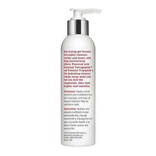 CONTROL CORRECTIVE Anti-Aging Cleansing Gel – Peptides, Chamomile & Calendula Gel Cleanser for Mature Skin, 6.7 oz