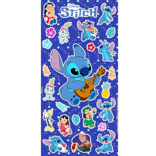 Stitch Nail Art Stickers Set - Bundle with 36 Lilo and Stitch Press-On Nails for Birthday Supplies, Goodie Bags, and More, with Stickers and More