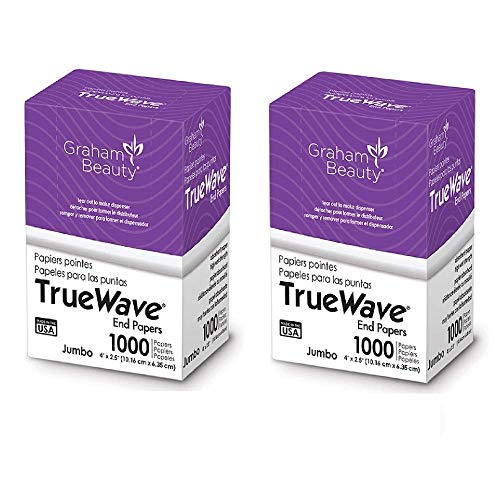 Graham Beauty Salon Truewave Jumbo 4" x 2.5" Paper 1000 Pcs - HC-26067 (2 Pack)