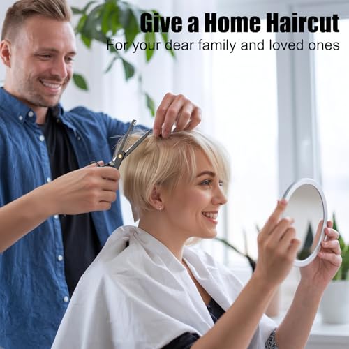 Hair Cutting Scissors Shears Kits, Professional Haircut Scissors Set with Thinning Shears, Stainless Steel Barber Scissors for Men, Women Kids Salon