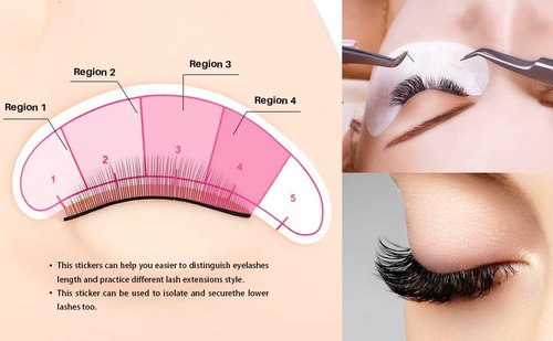 Lash Extension Practice Kit, Eyelash Extension Training Kit for Beginners, Professional Eyelash Mannequin Head Set with Lash Fan, Lash Shampoo, Lash Adhesive, Glue Rings and Lash Mirror (Black)