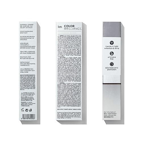 ion Brilliant Grey 6AV Medium Grey Pearl Demi Permanent Cr?me Hair Color, Fade Resistant & PPD Free 2.05 Oz