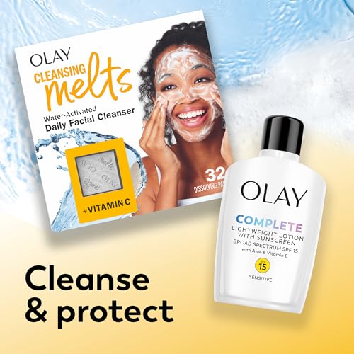 Olay Complete Lotion Moisturizer with SPF 15 Sensitive, 6.0 oz each, 2-pack