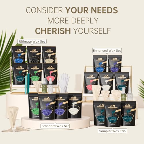 Lifestance Brazilian Bikini Wax Beads | Jasmine | 300g Hard Wax for Hair Removal on Face, Body, Legs - Pearl Beads for Waxing Warmers