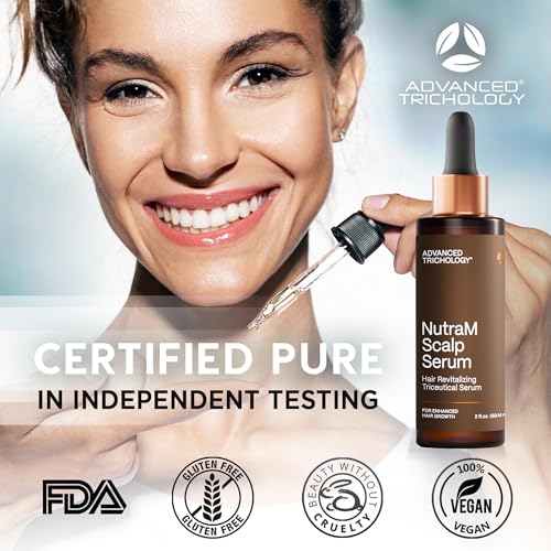 NutraM¢â Hair Growth Serum ? Dermatologist Tested, Approved* by American Hair Loss Association | Scalp DHT Blocker for Thinning Hair Men and Women, Backed by 20 Years of Hair Regrowth Clinic Experience