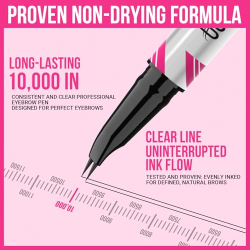 iMethod Curved Eyebrow Pen - Eyebrow Pencil, 2 Count Brow Pencil Dual-Ended with Curved Tip and Precise Brush-Tip for Natural Hair-Like Brows, Last All-Day, Light Brown and Brown Each