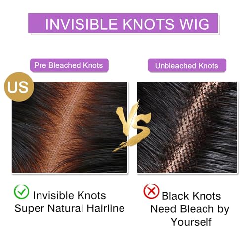 22 Inch Deep Wave Lace Front Wigs Human Hair 13x6 HD Real Human Hair Wig 12A Natural Black Glueless Curly Wig Human Hair Pre Plucked for Women Invisilbe Hairline Tiny Knots 200 Density Longer Life