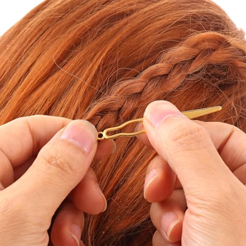 Bewudy 6 Pcs Interlocking Tool for Locs, Interlocking Dreadlock Tool, Sisterlock Retighten Tool, Crochet Needle for Maintaining Your Dreadlocks Hair Extensions Styling Tools