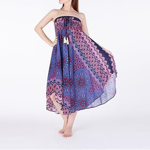 Lannaclothesdesign Women's Long Maxi Skirt Bohemian Gypsy Hippie Style Clothing Boho Skirts