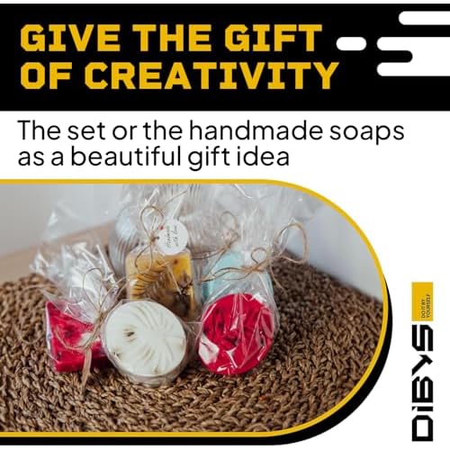 DIBYS DIY Soap Making Kit for All | SLS-Free Transparent Glycerin Soap Base | Homemade Soap Kit for Beginners with Essential Oils, Colors & Ingredients | Arts & Crafts Gift Ideas