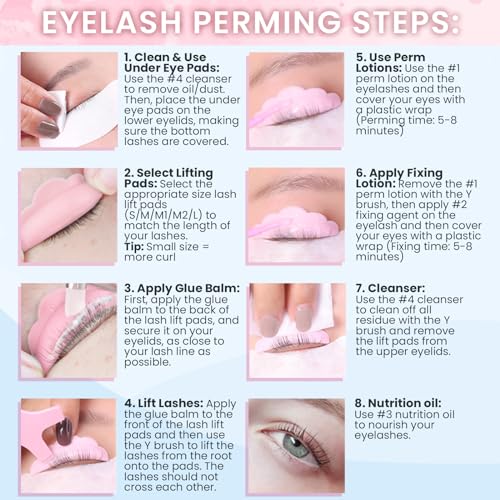 Lash Lift Kit & Eyebrow Lamination Kit ? 2-in-1 Solution for At-Home Brow Lamination & Eyelash Lift ? DIY Perm ? Lasts 6-8 Weeks, 15 Applications