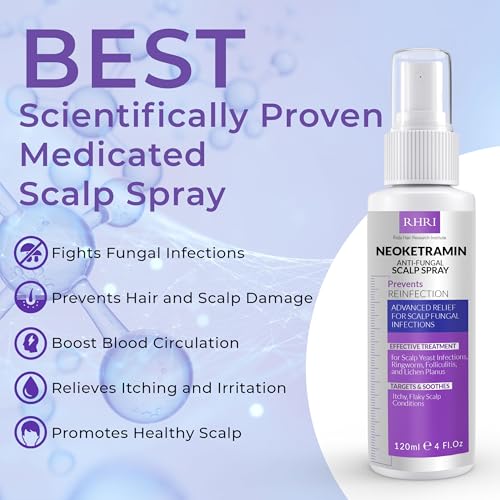 Neoketramin Anti Fungal Scalp Spray | Dandruff Treatment for Dandruff, Psoriasis & Folliculitis | Antifungal & Itchy Scalp Treatment for Dry, Irritated Scalp | Relief for Yeast Infections & Ringworm