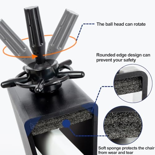 Mannequin Head Clamp Stand for Chairs, Adjustable Wig Head Stand Holder for Cosmetology Hairdressing Seat Back Clamp (Small)