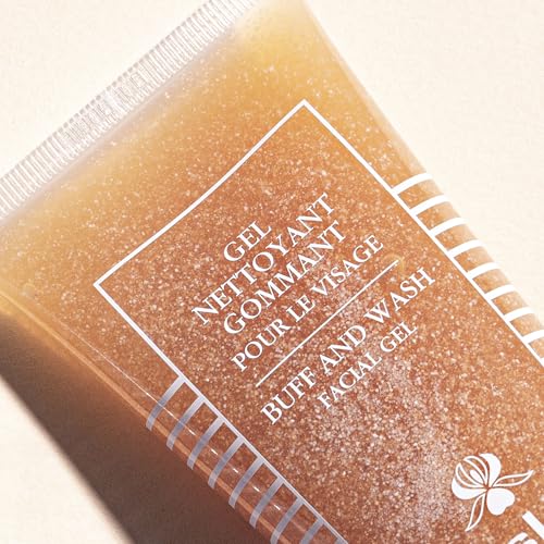 Sisley Paris Buff and Wash Facial Gel - 100 mL - Face Wash with Essential Oils & Exfoliating Micro Particles for Soft, Luminous Skin - Use 3-4x Per Week