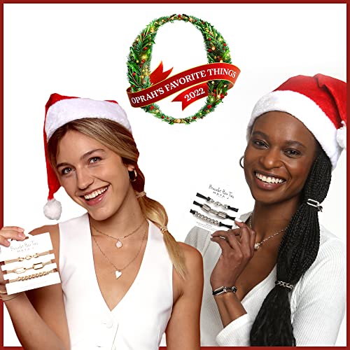 Bracelet Hair Ties With Black Elastic, Looks Cute On Your Wrist And Great In Your Hair from Maya J (Silver, Metal accents) HT33W