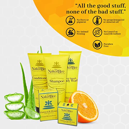 The Naked Bee Orange Blossom Honey Restoration Foot Balm, (2 oz) - 2 Pack