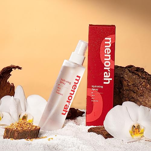 menorah Skincare - Hydrating Spray - with Rice and Prebiotic, Toner, Soothing Facial Spray, Trouble Care, Moisture Balance, Refreshing, Purifying, Calming, All Skin Types