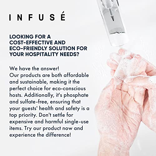Terra Pure Infuse Hotel Hand & Body Wash | 1 Gallon | For Hospitality & Vacation Rentals to Refill Dispensers | (4 Gallons)