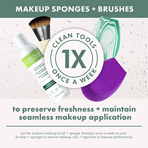Ecotools Makeup Brush Cleaner Cleansing Shampoo, 6 oz