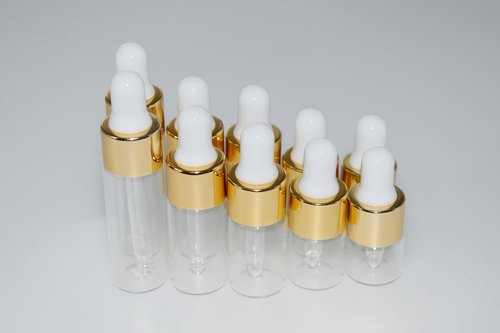 Hustar Small Dropper Bottle, 1ml+2ml+3ml+4ml+5ml 10Pcs Mini Glass Sample Dropper Bottles for Travel Liquids tiny