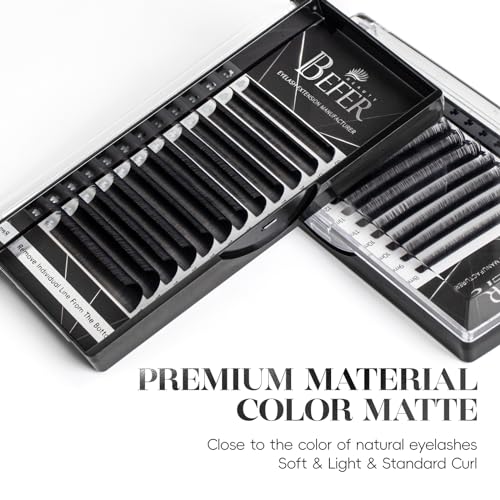 Volume Lash Extensions 0.05D,Blooming Eyelash Extension Mix-8-15mm, Easy Fan Volume Lashes Fluffy Soft, D Curl Matte Black Self Fanning Lash Extension Professional Eyelash Extensions