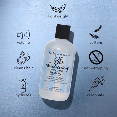 Bumble and bumble. Thickening Volumizing Shampoo | For Instant Fullness | Moisturizing | Color Safe | Straight to Wavy