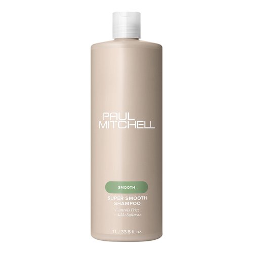 Paul Mitchell Super Smooth Shampoo, Controls Frizz, Adds Softness, For Frizzy Hair, 33.8 fl. Oz