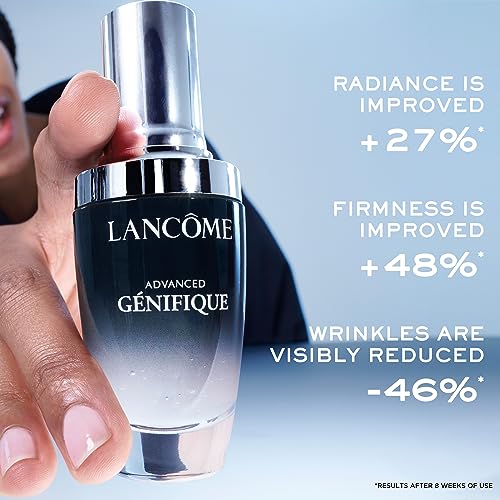 Lanc?me Advanced G?nifique Radiance Boosting Anti-Aging Face Serum - Visibly Hydrates & Plumps Skin - with Bifidus Prebiotic, Hyaluronic Acid & Vitamin Cg