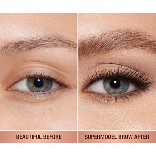 Charlotte Tilbury Legendary Brows Tinted Eyebrow Gel - Micro-Precision Brow Brush Adds Fullness, Texture & Feathered Definition - Water-Resistant Formula