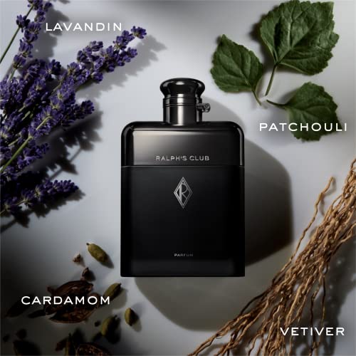 RALPH LAUREN FRAGRANCES - Ralph's Club - Parfum - Men's Cologne - Woody & Ambery - With Lavandin, Vetiver, Cardamom, and Patchouli - Intense Fragrance