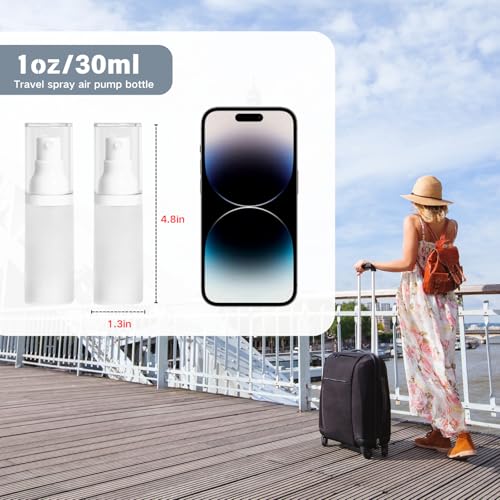 1oz/30ml-Small Spray Bottle 360¡Æ Angle Work, Portable Refillable Leak Proof Travel Mini Spray Bottle.For Perfume Toner Hair spray Facial Moisturizing ¡¼1oz/30ml-(Pack of 2) & Spary Bottle¡½