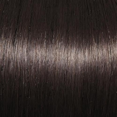GABOR Fancy Chic Mid-Lenth Layered Tousled Bob Wig by Hairuwear, Average Cap - Dark Brown