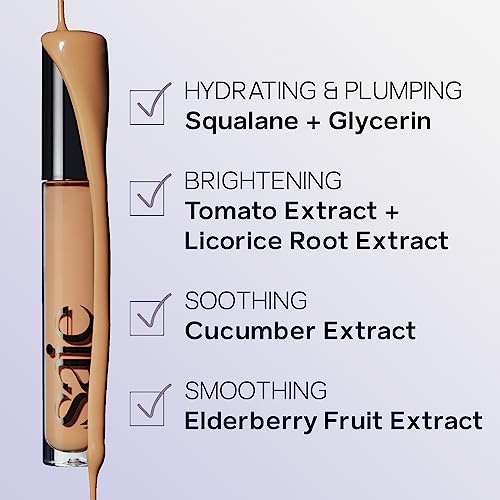 Saie Hydrabeam Under Eye Brightener - Sheer + Hydrating Eye Brightener with Cucumber Extract - Instantly Illuminates Skin for a Radiant Finish - Shade 1.5 (0.2 oz)