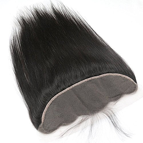Grade 7A Lace Frontal Closure 13x4 Ear To Ear Bleached Knots Full Lace Frontal With Baby Hair Brazilian Virgin Human Hair 18inch
