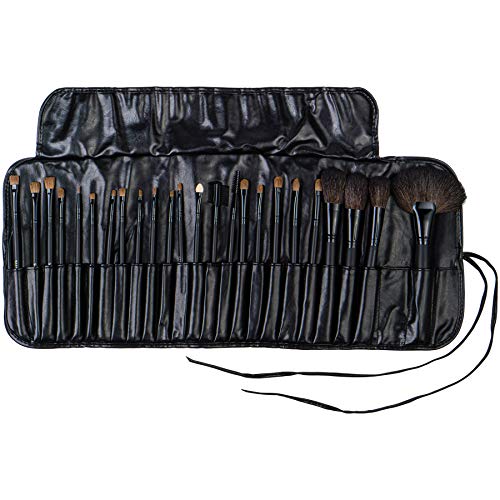 SHANY Makeup Brush Set Studio Quality Total Pro Make up Brushes with Pouch- Cosmetics applicator for Foundation, Powder, Eyeshadow, Concealer, Liner and more - 24 Count