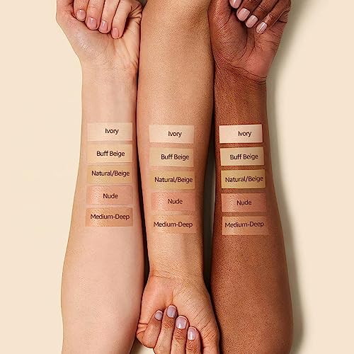 Air Cushion CC Cream - Moisturizing BB Cream Foundation, Long-Lasting Waterproof New Mushroom Head Cushion Foundation Concealer for Even Skin Tone (Buff Beige, 1 PCS)