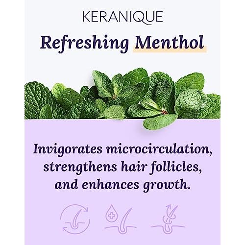 Keranique Volumizing Shampoo - Hair Thickening for Fine & Thinning Hair - Keratin Enriched, Scalp Cleansing, Sulfate-Free, Color-Safe Volume Shampoo